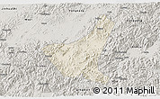 Shaded Relief 3D Map of Jiyun, semi-desaturated