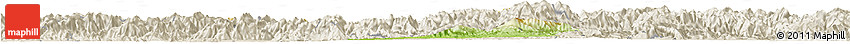 Physical Horizon Map of Jiyun, shaded relief outside
