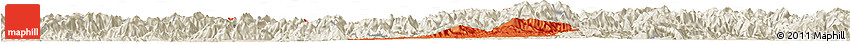 Political Horizon Map of Jiyun, shaded relief outside