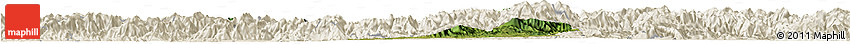 Satellite Horizon Map of Jiyun, shaded relief outside