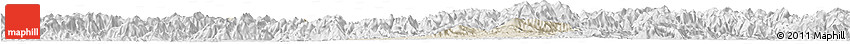 Shaded Relief Horizon Map of Jiyun, lighten, desaturated