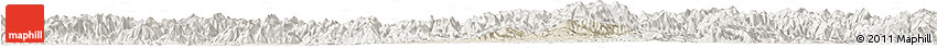 Shaded Relief Horizon Map of Jiyun, lighten