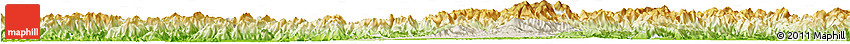Shaded Relief Horizon Map of Jiyun, physical outside