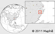 Blank Location Map of Jiyun, highlighted country