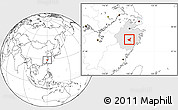 Blank Location Map of Jiyun, highlighted parent region
