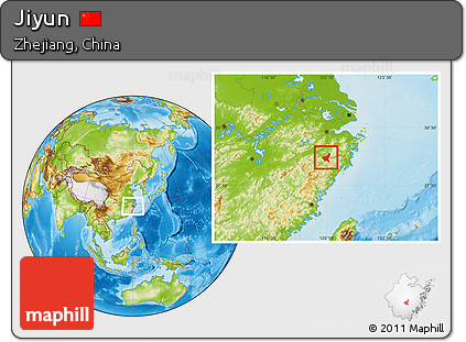Physical Location Map of Jiyun