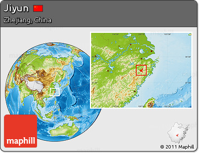 Physical Location Map of Jiyun
