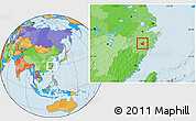 Political Location Map of Jiyun