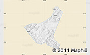 Classic Style Map of Jiyun, single color outside