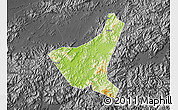 Physical Map of Jiyun, darken, desaturated
