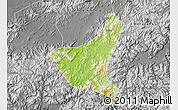 Physical Map of Jiyun, desaturated