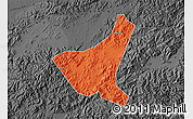 Political Map of Jiyun, darken, desaturated