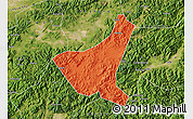 Political Map of Jiyun, satellite outside