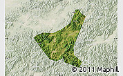 Satellite Map of Jiyun, lighten