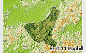 Satellite Map of Jiyun, physical outside