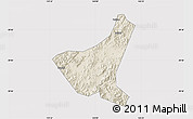 Shaded Relief Map of Jiyun, cropped outside