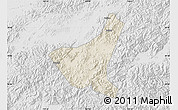 Shaded Relief Map of Jiyun, lighten, desaturated