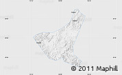 Silver Style Map of Jiyun, single color outside