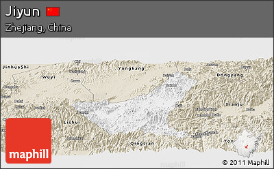 Classic Style Panoramic Map of Jiyun