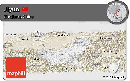 Classic Style Panoramic Map of Jiyun