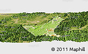 Physical Panoramic Map of Jiyun, satellite outside