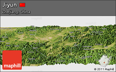 Satellite Panoramic Map of Jiyun