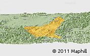 Savanna Style Panoramic Map of Jiyun