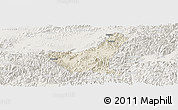 Shaded Relief Panoramic Map of Jiyun, lighten