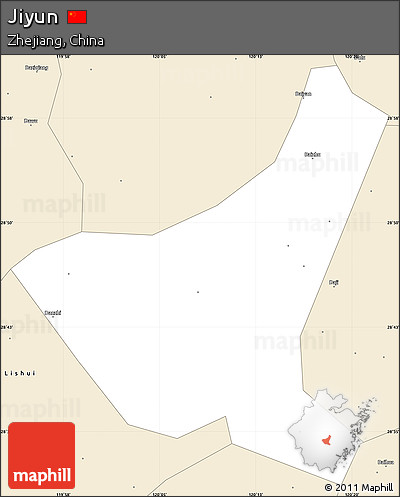 Classic Style Simple Map of Jiyun