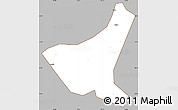 Gray Simple Map of Jiyun, cropped outside