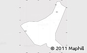 Silver Style Simple Map of Jiyun, cropped outside