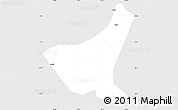 Silver Style Simple Map of Jiyun, single color outside