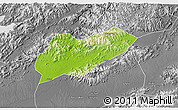 Physical 3D Map of Lanxi, desaturated