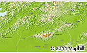 Physical 3D Map of Lanxi