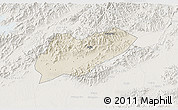Shaded Relief 3D Map of Lanxi, lighten