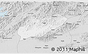 Silver Style 3D Map of Lanxi