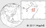 Blank Location Map of Lanxi