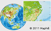 Physical Location Map of Lanxi