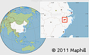 Savanna Style Location Map of Lanxi, highlighted country