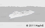 Gray Panoramic Map of Lanxi, single color outside