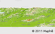 Physical Panoramic Map of Lanxi