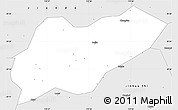 Silver Style Simple Map of Lanxi