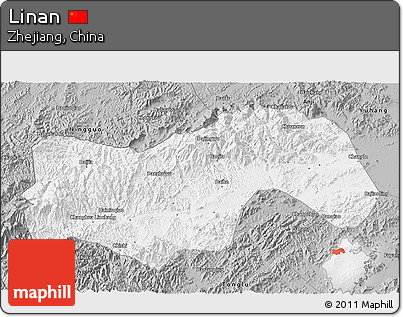 Gray 3D Map of Linan