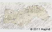 Shaded Relief 3D Map of Linan, lighten