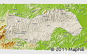 Shaded Relief 3D Map of Linan, physical outside