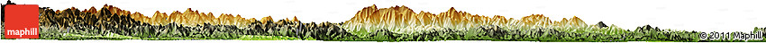 Physical Horizon Map of Linan, darken