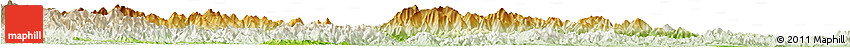 Physical Horizon Map of Linan, lighten