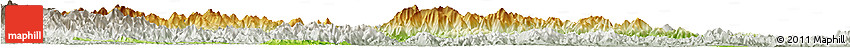 Physical Horizon Map of Linan, lighten, semi-desaturated