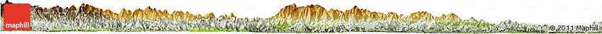 Physical Horizon Map of Linan, semi-desaturated