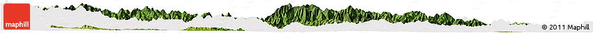 Satellite Horizon Map of Linan, cropped outside